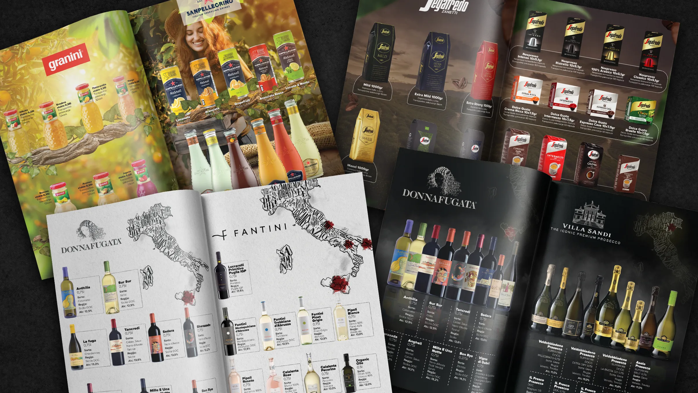 Comp Comerc multi-brand food and beverage catalogue