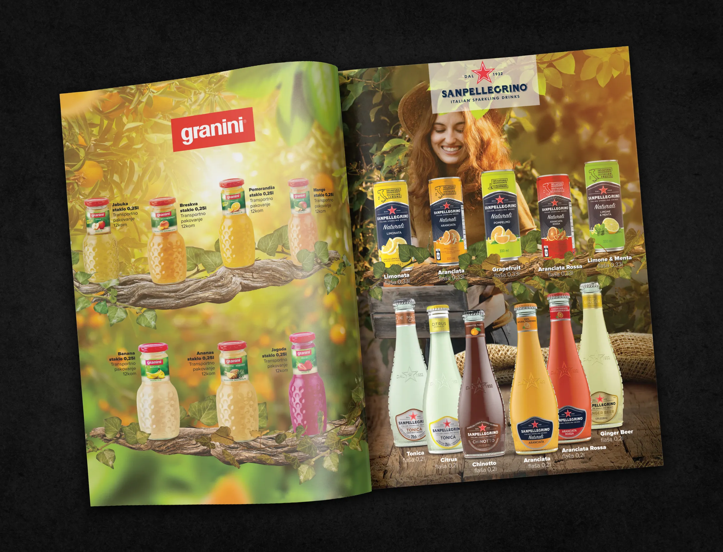 Comp Comerc catalogue - Granini and San Pellegrino juices spread