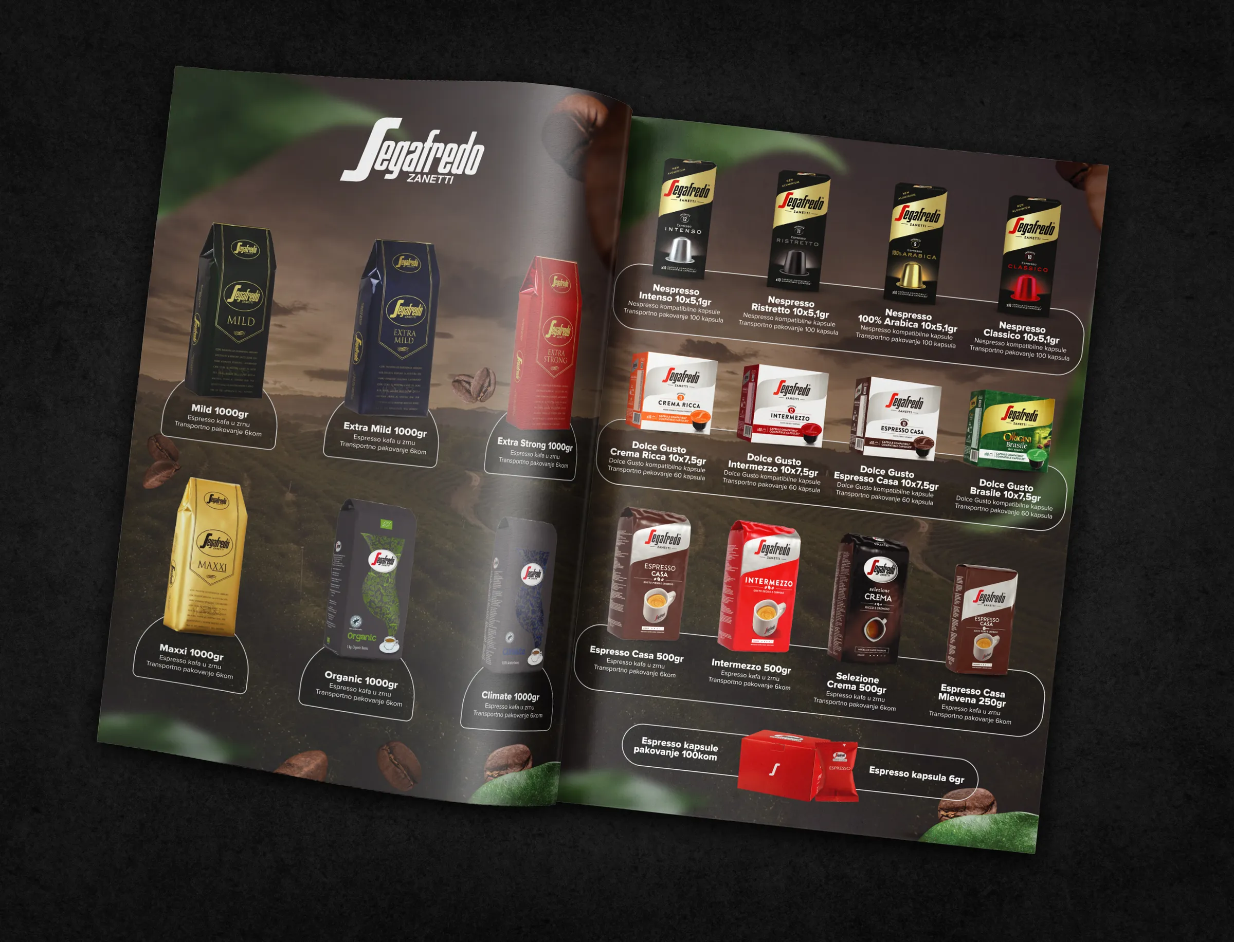 Comp Comerc catalogue - Segafredo coffee range spread