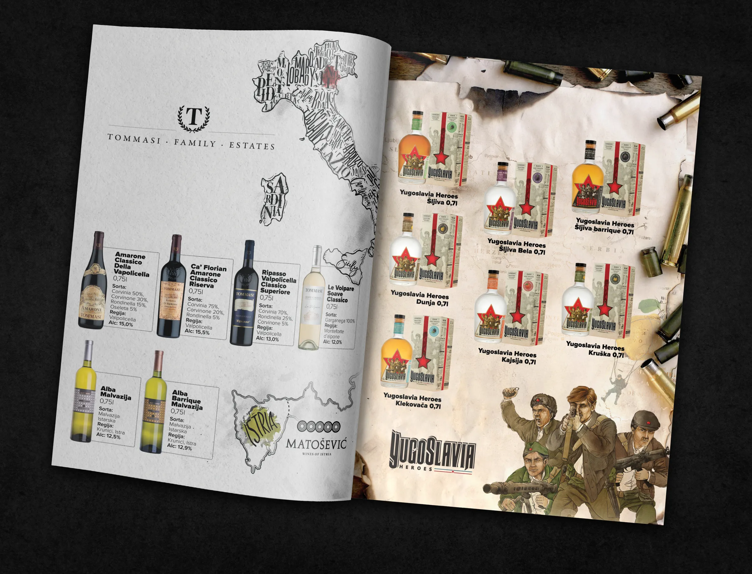 Comp Comerc catalogue - Tommasi Family Estates wines and rakia spread