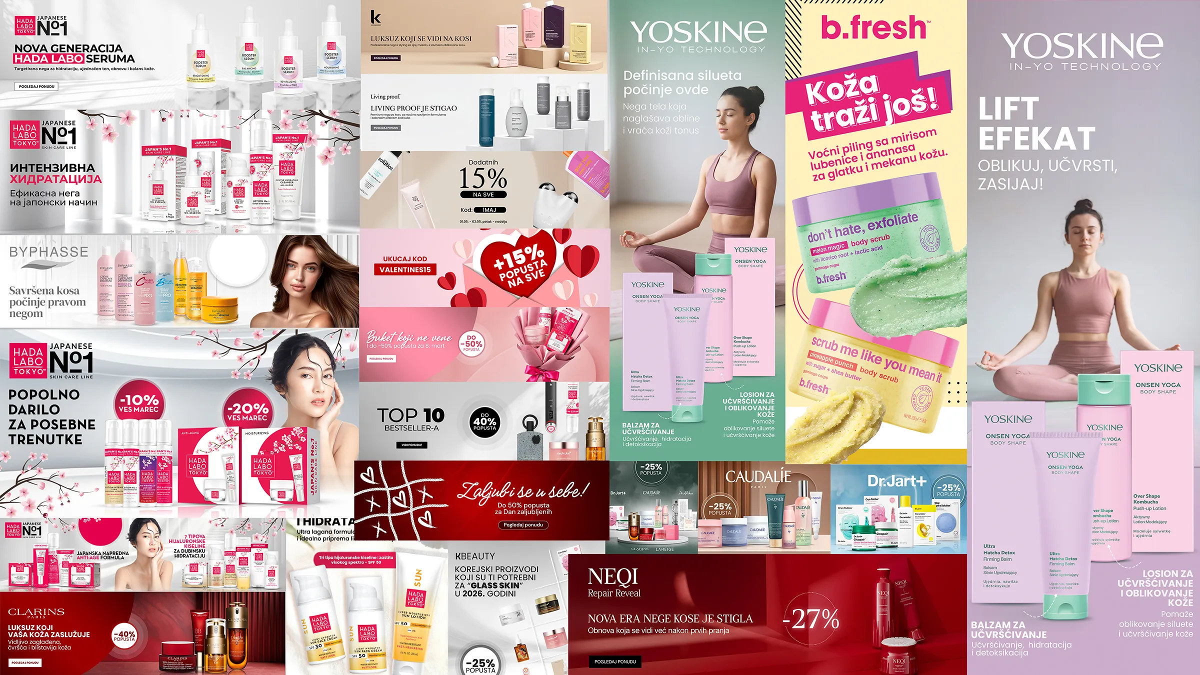 MagicBeauty.rs advertising - outdoor and large-format campaign work