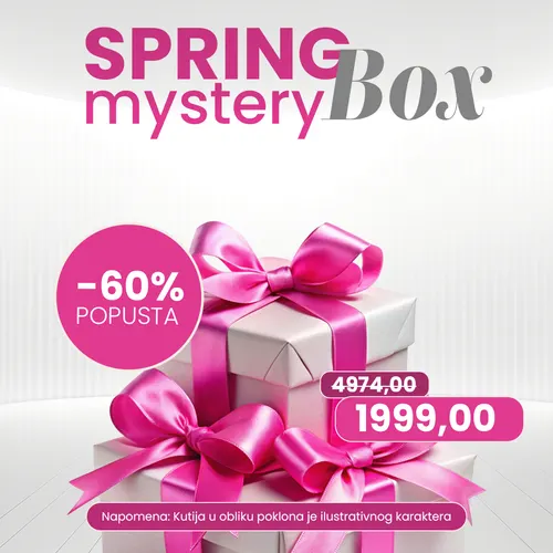 Spring Mystery Box ad - 60% off, from 4,874 to 1,999 RSD