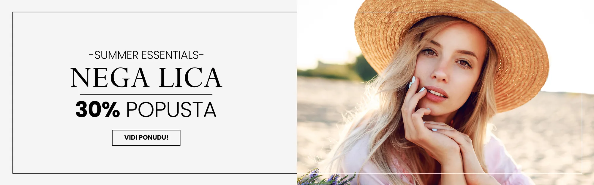 MagicBeauty web banner - summer essentials, face care at 30% off