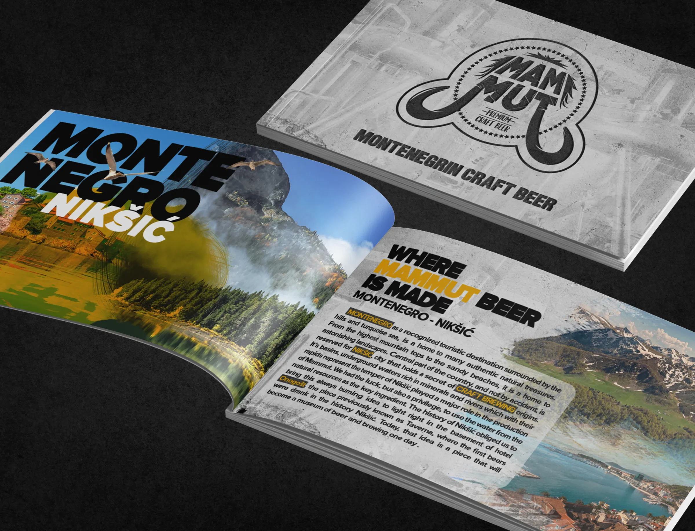 Mammut Craft Beer catalogue - Montenegro and Niksic origin spread