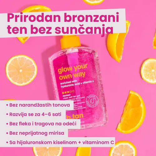 b.tan self-tan gel ad - a natural bronze without the sun
