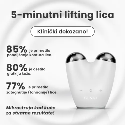 GESKE microcurrent face-lifting device ad with clinical results