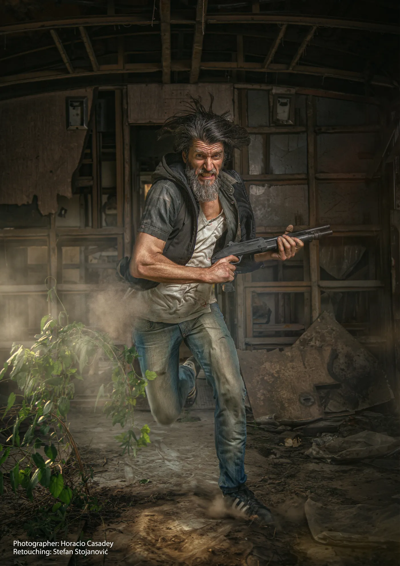 Creative photo retouching - editorial portrait