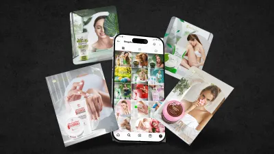 Fitogal cosmetics social media campaign design