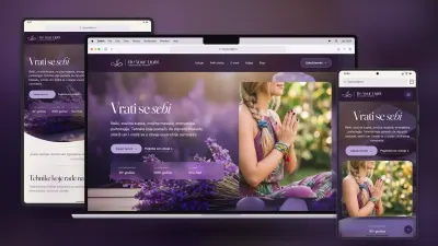 Be Your Light website redesign on a laptop, tablet and phone